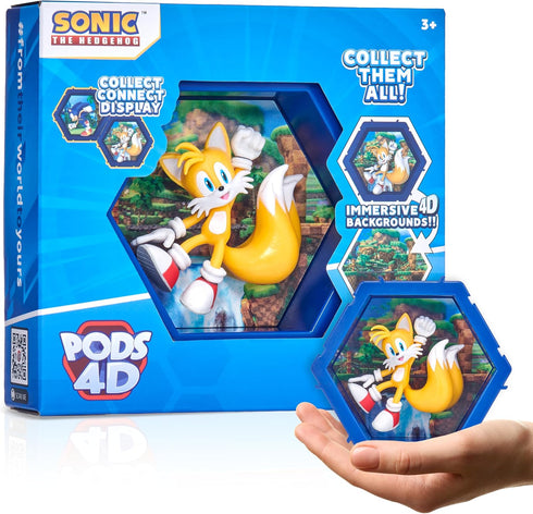 WOW! PODS 4D Tails Toy - Unique Connectable & Collectable Sonic Tails Figure for Kids & Adults