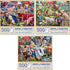 Bits and Pieces Value Set of Three Jigsaw Puzzles for Adults Desserts,