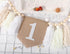 1st Birthday High Chair Banner - White Tassel Theme Banner For Girl - First Birthday Party Banner - White Fringe Wood