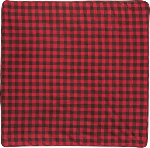 48 48 Trend Lab Brown and Red Buffalo Check Deluxe Flannel Swaddle Blanket - Buffalo Check Cotton, Red and Brown, in x