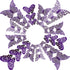 72 Pieces 3D Butterfly Wall Decals - Decorative Stickers in 3 Sizes for Home, Nursery, and Kids Room Decor (Purple)