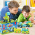 Friction Powered Trucks for 2 Year Old Boys, 4 Cartoon Construction Vehicles, Push & Go Cars Set