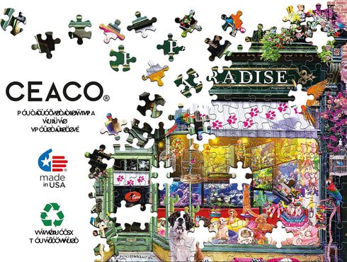 Ceaco - Shop Windows - Pet's Paradise - 1000 Piece Jigsaw Puzzle