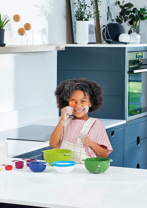 Casdon Joseph Joseph Nest Toy Food Prep Set - Colourful Utensils for Children Aged 3 Years & Up, Includes 9 Different