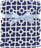 Luvable Friends Unisex Baby Coral Fleece Blanket, Navy Trellis, One Size