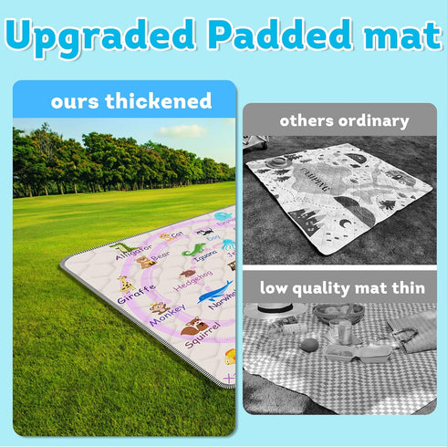 71" 79" Baby Play MatThick Soft X Playpen mat, Non-Slip and Machine Washable Baby Play Mats for FloorCrawling Mat
