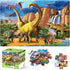Jumbo Floor Puzzle for Kids,48 Piece Waterfall Dinosaur Large Jigsaw Puzzles, Fun