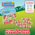 Wooden Reading Blocks, Creative Kids Set of 5 Spinning Alphabet Blocks w/Easy-Grip Handles - Kindergarten Preschool