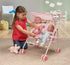 Badger Basket Double Doll Stroller - Foldable Tandem Stroller for Dolls with Canopy, Basket & Safety Belts