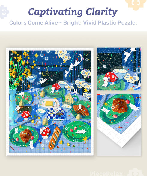 Fangyu Ma Plastic Jigsaw Puzzles for Adults, 2000 Pieces, It's Party Night, No Puzzle Mat Required
