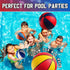 Mini Basketballs With Pump 7 Inch, Size 3 Pack Of 4 - Indoor/Outdoor Basketball Set for Kids