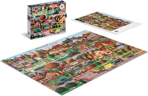 Buffalo Games Silver Select - Charles Wysocki Labor Day in Bungalowville - 1000 Piece Jigsaw Puzzle