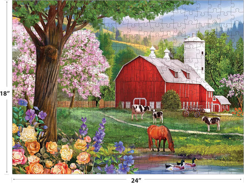 300XL RoseArt - Puzzle Collector - Spring Morning - Piece Jigsaw Puzzle for Adults