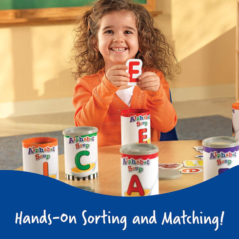 208 3+, Learning Resources Alphabet Soup Sorters - Pieces, Ages Early Phonics Manipulatives, ABCs, Alphabet Awareness