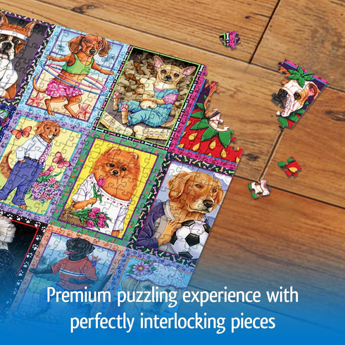 1000 Wonder Forge Dandy Dogs Piece Jigsaw Puzzle for Adults | Unique, Perfectly-Fitting Pieces | Fun, Vibrant Imagery |