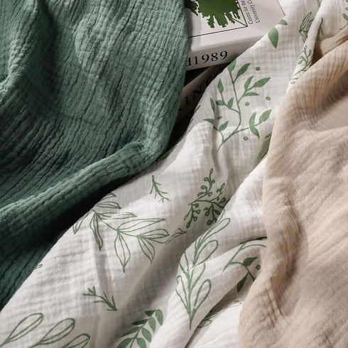 Muslin Swaddle Blankets for Newborn, 3 Pack, Large 38 x 40 inches Breathable Soft Receiving Blanket, Toddler Gift