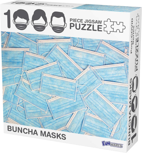1000 Piece Jigsaw Puzzle, Funny Puzzle - Buncha Masks