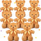 8 Packs Cute Bear Stuffed Animals, 12 Inch Soft Plush Bears with Bow Ties for Kids Birthday Party Gift Favors