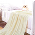 NTBAY 100% Pure Cotton Cable Knit Toddler Blanket, Super Soft Warm, 30x40 Baby Blanket for Crib, Ivory