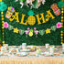 WERNNSAI Hawaiian Aloha Party Banner Decorations - Flamingo Pineapple Tiki Tropical Luau Party Supplies