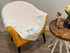 Creaciones Huerta 37'' 39'' Knitted Receiving Baby Blanket for Newborn Boys and Girls Swaddle Soft Crib Stroller - Made