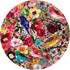 500 23" eeBoo Piece Puzzle - Moth Jigsaw Puzzle for Adults, Circular with Diameter Made with Recycled Board