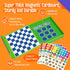 2 1 Set, 59 3+ in Checkers Magnetic Game Board -Checkers & Tic-Tac-Toe, Thick Foam Checker Road Travel Game with Reward