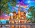Majestic by Springbok - 1000 Piece Jigsaw Puzzle of St Basil's Cathedral at Sunset - Sunset at Basil's