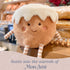 7-Inch MON AMI Cinnamon Bun Food Plush Toy for Boys & Girls | Soft Cinnamon Roll Stuffed Toy | Bakery Playtime
