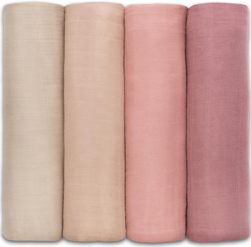 Set Comfy Cubs Muslin Crib Sheet and Swaddle Blanket for Infants