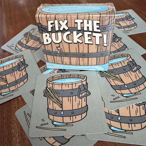 Cabooses in the corner 7+, 23 Fix The Bucket! Card Game Folk Song Inspired Quick Family Game for Kids & Adults, Fun