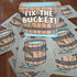 Cabooses in the corner 7+, 23 Fix The Bucket! Card Game Folk Song Inspired Quick Family Game for Kids & Adults, Fun