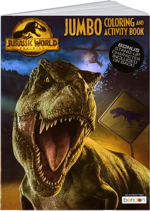Jurassic World Jumbo Coloring and Activity Book - 64 Pages of Fun