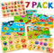 WOOODLIFY 7 Pack Wooden Puzzles for Toddlers 2 3 4 5 Years Old