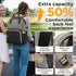 GAIVP Backpack Vacuum Compression Diaper Bag, Expandable Waterproof Baby Travel with Insulated Pockets, Wet-Dry