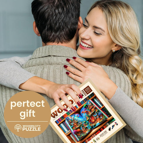 Wooden.City Enchanted Tales 1000 Piece Puzzle | Wooden Puzzles for Adults, Size 21.25 X 15.5 in, Made in EU
