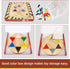 11.5 Inches Set 60+6 Gothink Chinese Checkers Board Game, Classic Game Board - Premium Solid Wood pcs Colorful Pegs