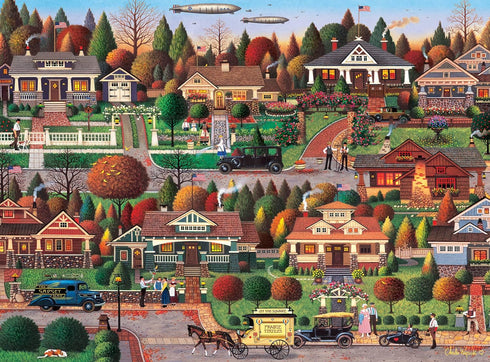 Buffalo Games Silver Select - Charles Wysocki Labor Day in Bungalowville - 1000 Piece Jigsaw Puzzle