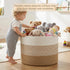 70L Artfeel Large Cotton Rope Basket, Decorative Woven Blanket Storage for Living Room, Boho Toy Storage & Toy Box
