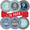 Hadley Designs 16 Monthly Baby Milestone Stickers for Baby Boy - Blue