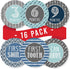 Hadley Designs 16 Monthly Baby Milestone Stickers for Baby Boy - Blue