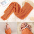 Long Ripple Wrap, DIY Newborn Baby Photography Wrap for Christmas Gift (Orange)