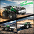 8-12, 1:20, 10KM/H, 2.4GHZ, 6+(Green) Remote Control Car, All-Terrain Remote Control Truck for Boys Headlight, Dual