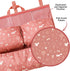 Portable Pink Forest Baby Organizer for Diapers & Toys