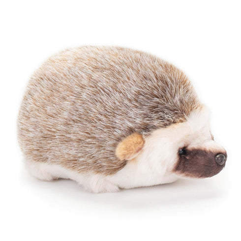 DEMDACO Huddled Small Hedgehog - Wispy Chestnut Children's Plush Stuffed Animal