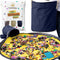Toy Storage Basket and Play Mat, Collapsible XL Canvas Bag for Kids