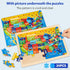 SYNARRY Large US World Earth Solar System Wooden Puzzles for Kids Gift Box(12.2*9.4 in) - FSC Certified, Puzzles for