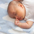 Cozy 40x30 Living Textiles Blue Clouds Chenille Soft Baby Blanket Reversible Premium Fabric for Best Comfort
