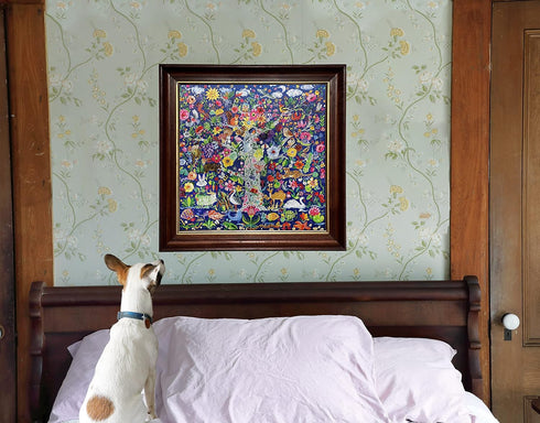 1000 23" 23" eeBoo Piece Puzzle - Tree of Life Jigsaw Puzzle for Adults, Square x Made with Recycled Board