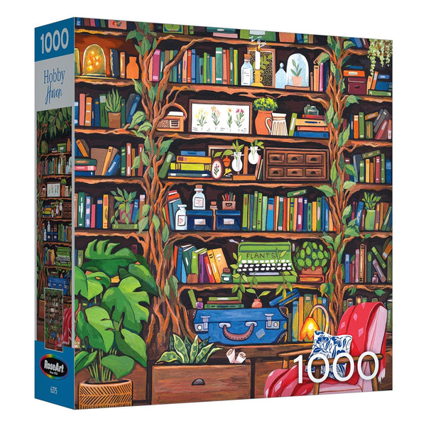 RoseArt - Hobby Haven - Bookshelf - 1000 Piece Jigsaw Puzzle for